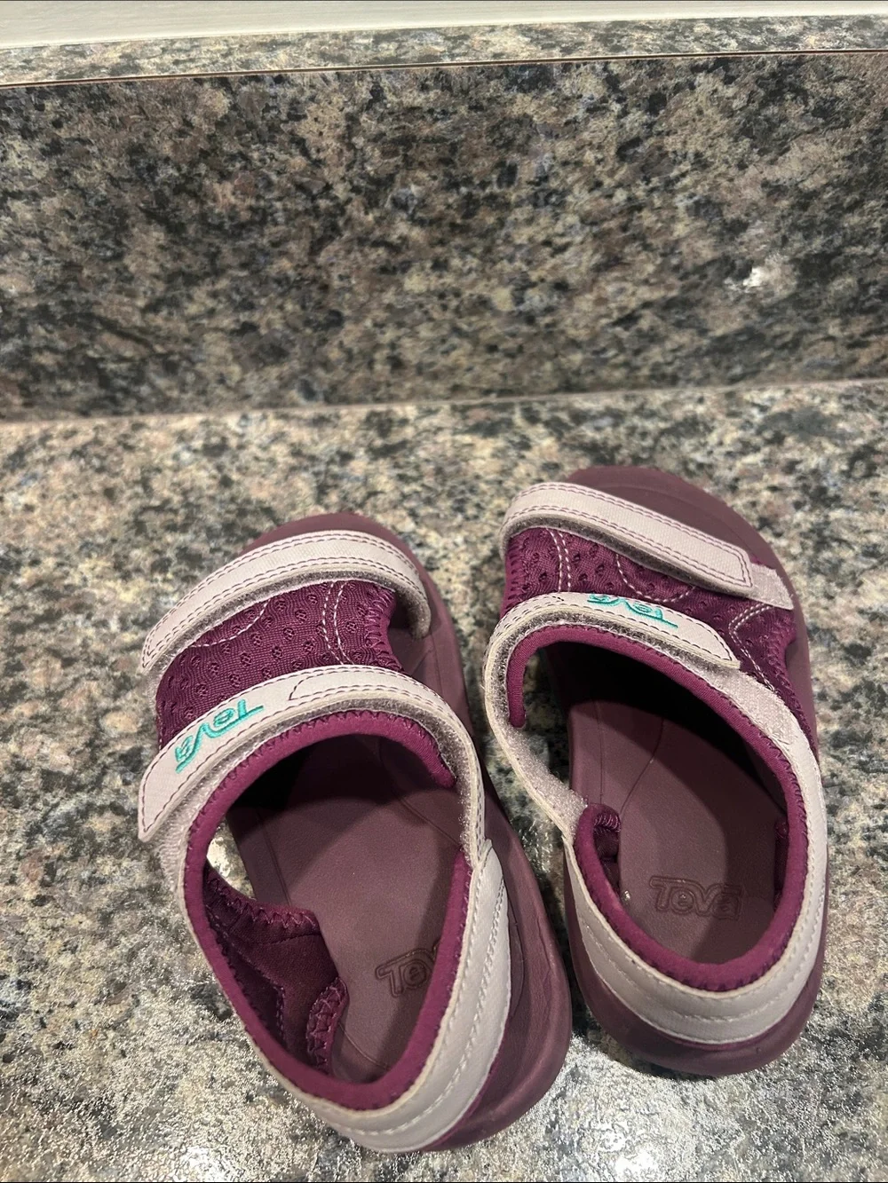Teva Kids Purple and Teal Adjustable Strap Sandals